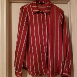 Forever 21 work blouse.  No iron needed!